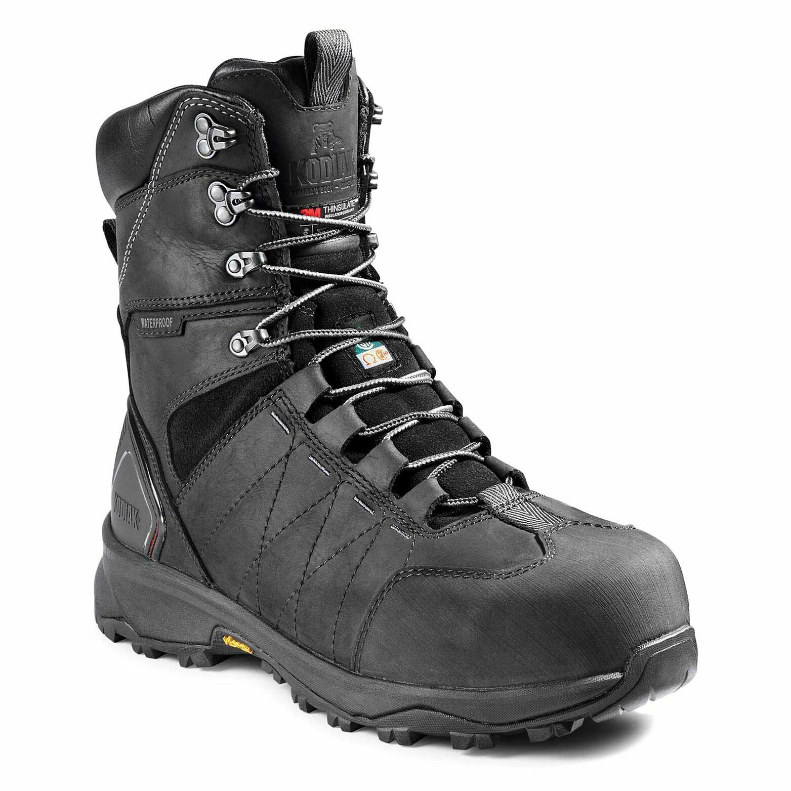 Kodiak Ice Conqueror 8" Winter Safety Boots With Vibram® Arctic Grip Sole 11 Kodiak Ice Conqueror 8" Winter Safety Boots With Vibram® Arctic Grip Sole