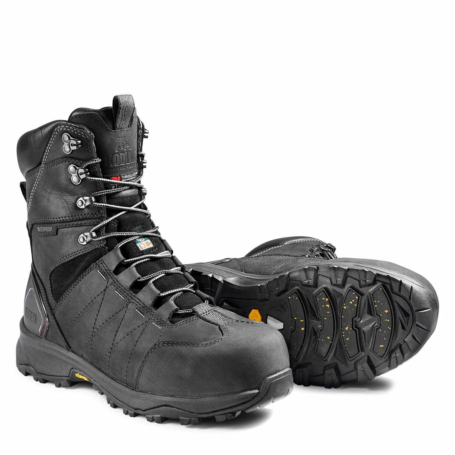 Kodiak Ice Conqueror 8" Winter Safety Boots With Vibram® Arctic Grip Sole 12 Kodiak Ice Conqueror 8" Winter Safety Boots With Vibram® Arctic Grip Sole