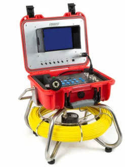 Forbest Sewer/Drain Camera, W/Self Leveling, Transmitter, Meter Counter (Layflat Design) 130FT