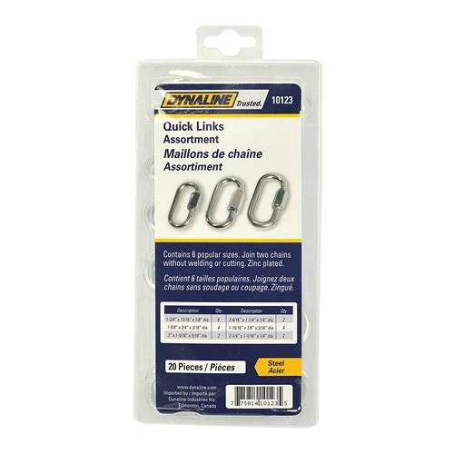 Dynaline Quick Link Assortment 20 Pieces / 6 Sizes 3 Dynaline Quick Link Assortment 20 Pieces / 6 Sizes