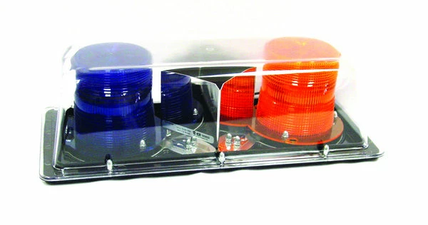 Techspan Amber/Blue Mini Light Bar Safety Supplies 3 Techspan Amber/Blue Mini Light Bar Safety Supplies