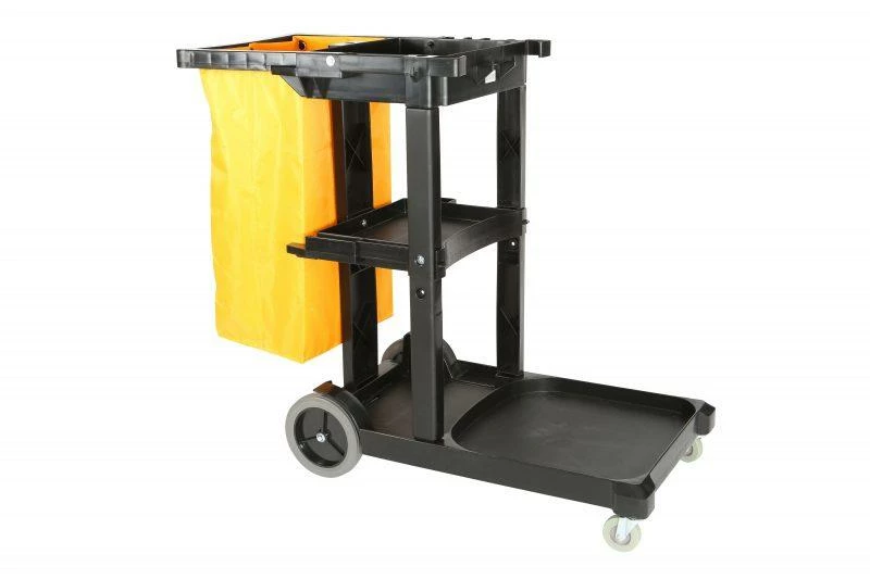 Globe Commercial Products Cleaning Tools Heavy Duty Premium Janitor's Cart 3 Globe Commercial Products Cleaning Tools Heavy Duty Premium Janitor's Cart