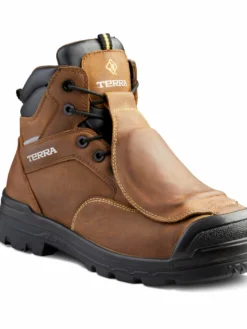 Terra Safety Footwear Terra Barricade Composite Toe 6" External Metguard Men's Safety Work Boots | Brown | Sizes 7 - 14