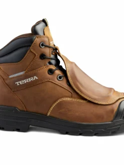 Terra Safety Footwear Terra Barricade Composite Toe 6" External Metguard Men's Safety Work Boots | Brown | Sizes 7 - 14
