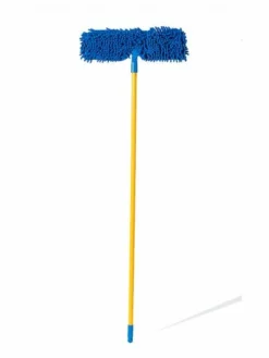 Globe Commercial Products Microfiber Flip Mop With 48″ Metal Handle Cleaning Tools