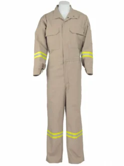 KELTEK Apparel Flame Resistant Work Wear KELTEK 390 Flame Resistant Tuff Weld Welding Coverall | Tan | Sizes 40-60 (HRC 2)