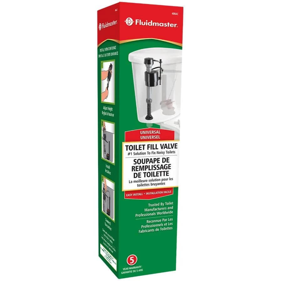 Fluidmaster 400A Universal Toilet Fill Valve Maintenance Supplies 4 Fluidmaster 400A Universal Toilet Fill Valve Maintenance Supplies