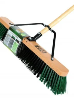 Globe Commercial Products The Beast™ Contractor's Rough Bristle Push Broom Assembly - 24