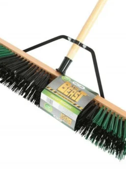 Globe Commercial Products The Beast™ Contractor's Rough Bristle Push Broom Assembly - 24