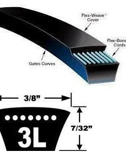 Maintenance Supplies D & D Global Industrial Drive Belts | 3L200 - 3L400