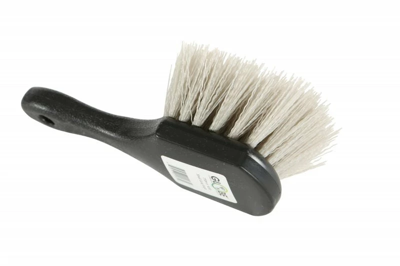 Globe Commercial Products Short Handle Utility Brush - Stiff Fiber 4 Globe Commercial Products Short Handle Utility Brush - Stiff Fiber