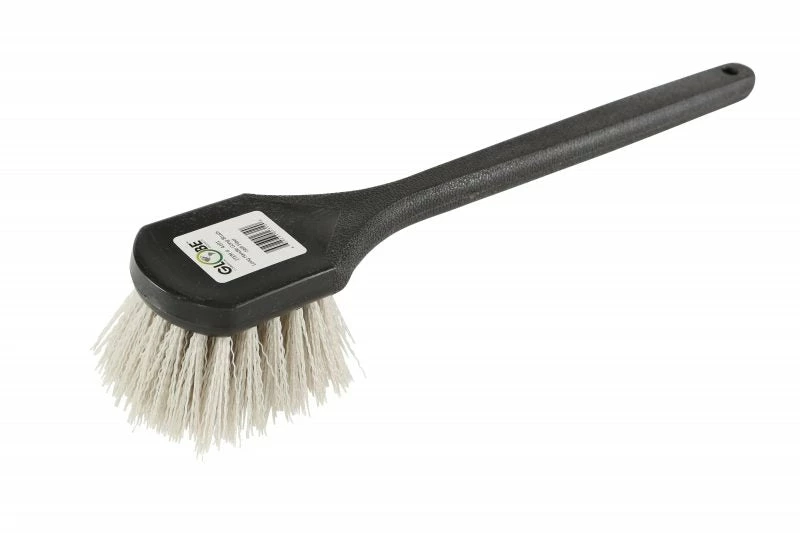 Globe Commercial Products Long Handle Utility Brush - Stiff Fiber 3 Globe Commercial Products Long Handle Utility Brush - Stiff Fiber