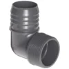 Cleanflow Poly Pipe PVC 90 Elbow, Insert X MPT | Limited Size Selection 2 Cleanflow Poly Pipe PVC 90 Elbow, Insert X MPT | Limited Size Selection