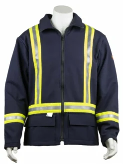 KELTEK Apparel KELTEK 492S Flame Resistant Hi-Vis Zip Fleece Jacket | Navy | S-5XL (HRC 2) Flame Resistant Work Wear