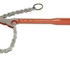 Pipe Tools Super Ego Reversible Utility Chain Wrench | 12" Handle | 17.5" Chain Length