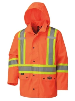 Hi-Vis Work Wear Pioneer 450D Waterproof Hi Vis Rain Jacket | S-4XL 11 Hi-Vis Work Wear Pioneer 450D Waterproof Hi Vis Rain Jacket | S-4XL