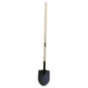 Cleanflow Landscaping Tools Premium Round Blade Shovel | Long Wood Handle