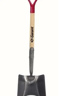 Garant Pro Series Square Blade Shovel | D-Grip Wood Handle Landscaping Tools