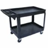 Globe Commercial Products Heavy-Duty Lipped Shelf Utility Carts 1 Globe Commercial Products Heavy-Duty Lipped Shelf Utility Carts