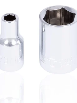 Jet 1/4" Drive SAE Chrome Socket Set - 6 Point - 9 Piece