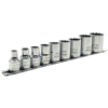Hand Tools Jet 3/8" Drive SAE Chrome Socket Set - 12 Point - 9 Piece 1 Hand Tools Jet 3/8" Drive SAE Chrome Socket Set - 12 Point - 9 Piece