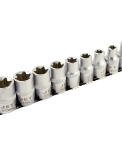 Jet 1/2" Drive Chrome Socket Set | Torx | Regular| 9 Piece Hand Tools