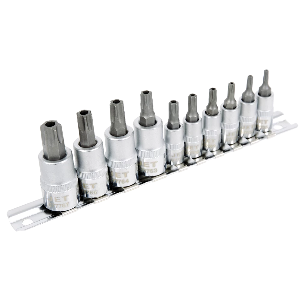 Hand Tools Jet 1/4" & 3/8" Drive Socket Bit Set | Tamperproof | 10 Piece 3 Hand Tools Jet 1/4" & 3/8" Drive Socket Bit Set | Tamperproof | 10 Piece