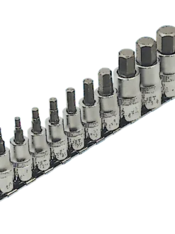 Jet 3/8" & 1/2" Drive SAE Hex Bit Socket Set | 10 Piece