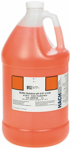Water Testing Supplies Hach 2283456 Buffer Solution, PH 4.01 | Color-coded Red, 4L 3 Water Testing Supplies Hach 2283456 Buffer Solution, PH 4.01 | Color-coded Red, 4L