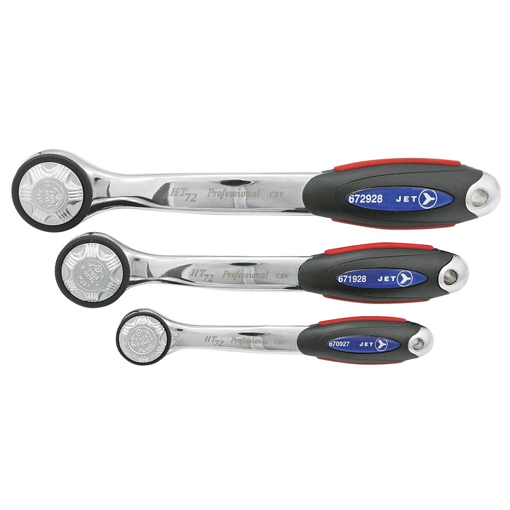 Jet High Torque Comfort Grip Ratchet Wrenches - 72 Tooth 3 Jet High Torque Comfort Grip Ratchet Wrenches - 72 Tooth