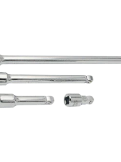 Hand Tools Jet 3/8" Dr. Chrome 2-Way Wobble Extension Bar Set - 4 Piece