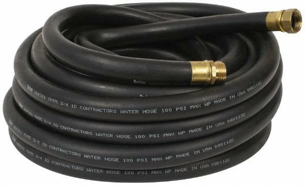 Greenline Hose And Fittings Black Rubber Industrial Garden Hose Assemblies (Hot Water Rated) 3 Greenline Hose And Fittings Black Rubber Industrial Garden Hose Assemblies (Hot Water Rated)