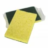 Globe Commercial Products Cleaning Tools Green/Yellow Heavy Duty Cellulose Scrub Sponges (Case Of 50)