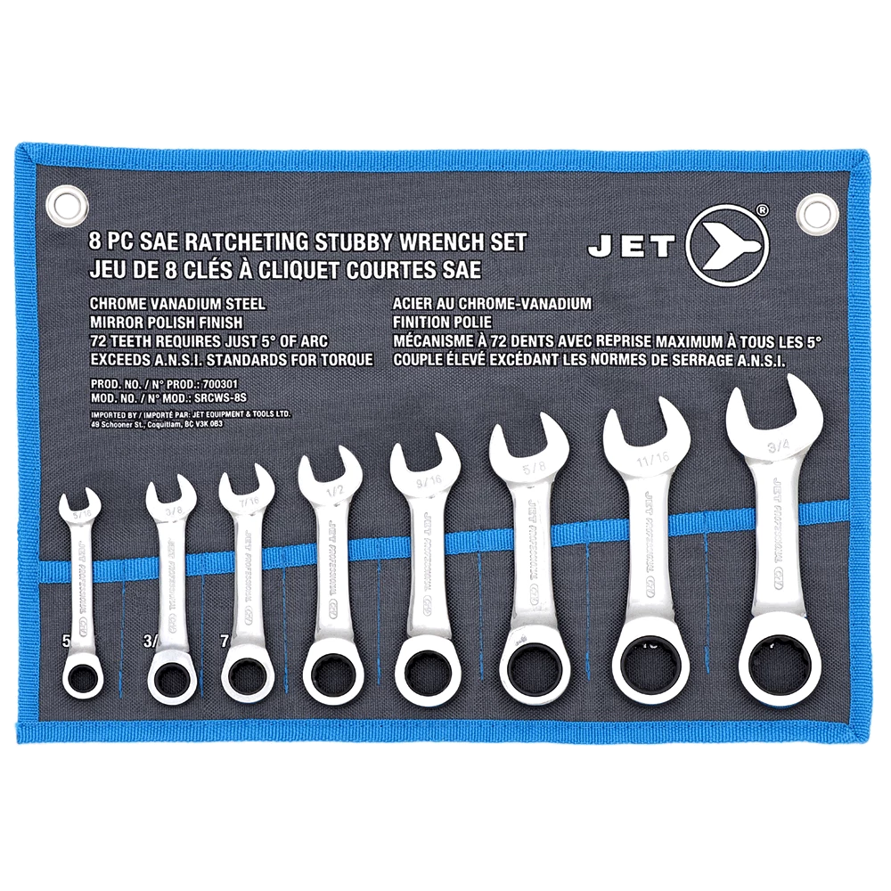 Jet Stubby Ratcheting Wrench Sets 3 Jet Stubby Ratcheting Wrench Sets