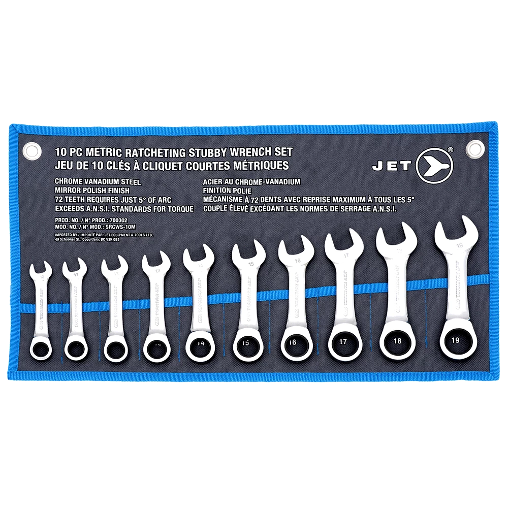 Jet Stubby Ratcheting Wrench Sets 4 Jet Stubby Ratcheting Wrench Sets