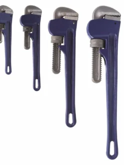 ToolTech® 4 Piece Steel Pipe Wrench Set Pipe Tools