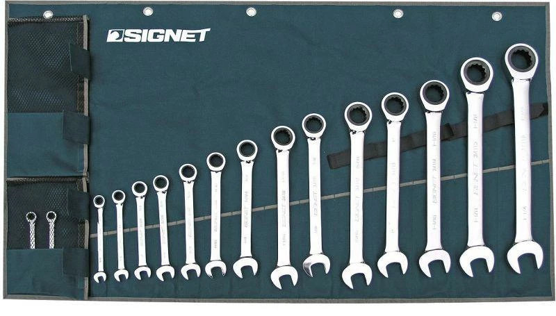 Signet 16 Piece SAE Ratcheting Wrench Set | 1/4" To 1-1/4" Hand Tools 3 Signet 16 Piece SAE Ratcheting Wrench Set | 1/4" To 1-1/4" Hand Tools