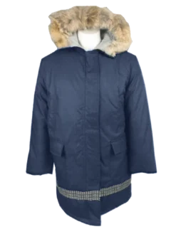 Kelsey Trail Women's 40" Length DAC 2 Poly/Cotton Parka With Coyote Fur Trim Hood And Braided Bottom | S-3XL