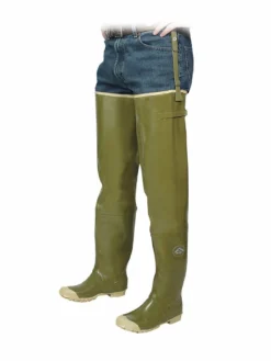 Acton Brook Natural Rubber Plain Toe Hip Waders | Sizes 1-13 Plain Toe Work Boots