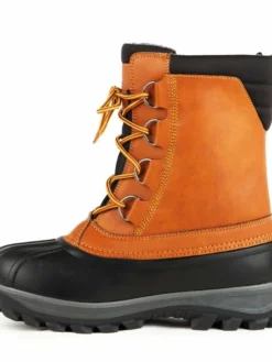 Acton Yukon Waterproof Synthetic Leather Plain Toe Boots | Sizes 7 - 14 Plain Toe Work Boots