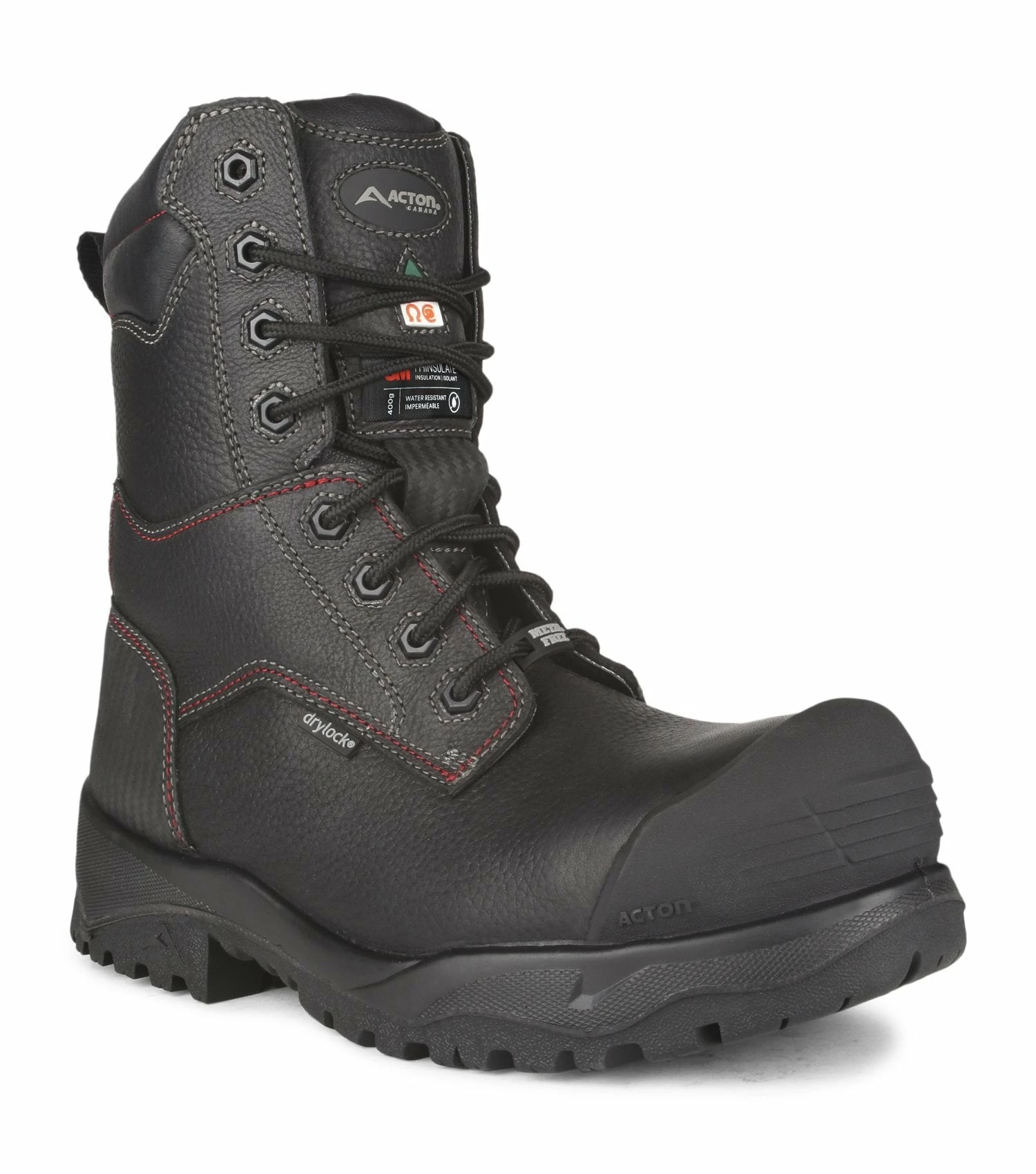 Acton Magnetic 8" Waterproof Thinsulate Lined Winter Work Boots | Sizes 6 - 14 3 Acton Magnetic 8" Waterproof Thinsulate Lined Winter Work Boots | Sizes 6 - 14