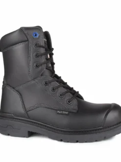 Acton Progum 8" Waterproof Leather Work Boots | Black | Size 7 To Size 17