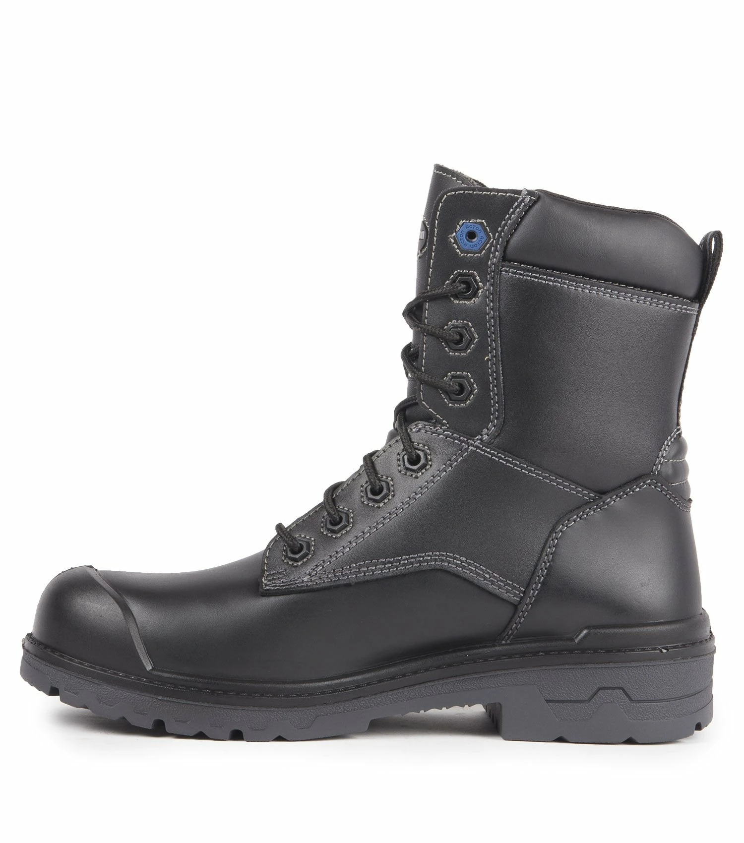 Acton Progum 8" Waterproof Leather Work Boots | Black | Size 7 To Size 17 4 Acton Progum 8" Waterproof Leather Work Boots | Black | Size 7 To Size 17
