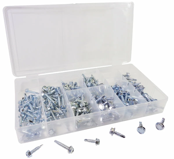 ATD Automotive Supplies Hex Washer Head Self Drilling Screw Assortment - 200 Piece 3 ATD Automotive Supplies Hex Washer Head Self Drilling Screw Assortment - 200 Piece