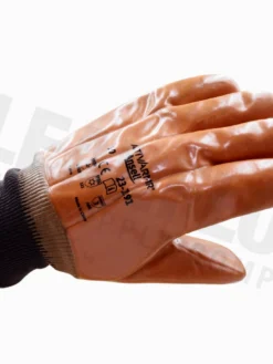 Ansell 23-191 Winter Monkey Grip Knit Wrist PVC Coated Gloves Work Gloves