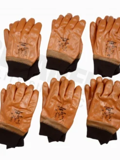 Ansell 23-191 Winter Monkey Grip Knit Wrist PVC Coated Gloves Work Gloves