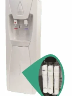 Apix Water Coolers Commercial Water Filters And UV Parts Apix Point-Of-Use Hot & Cold Water Dispenser With Sediment And Carbon Filtration System
