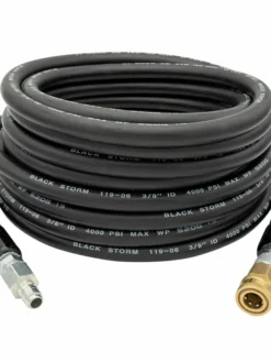 Greenline Black Storm Quick Connect Pressure Washer Hose Assemblies – 4000 PSI Rated