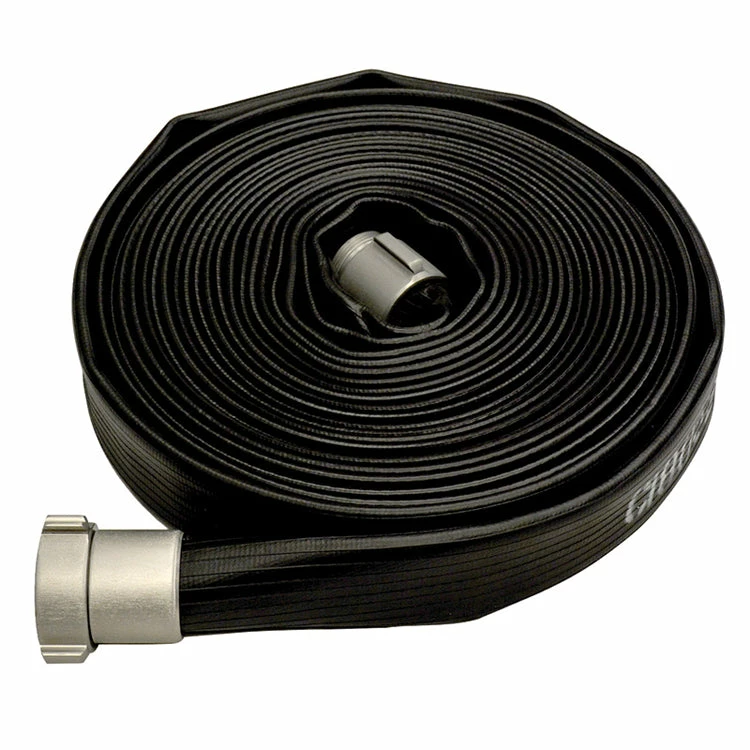 Greenline 1-1/2" Black Dragon Industrial Layflat Discharge Hose Assemblies C/w Hard-Coat Aluminum NPSH Fittings 3 Greenline 1-1/2" Black Dragon Industrial Layflat Discharge Hose Assemblies C/w Hard-Coat Aluminum NPSH Fittings