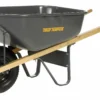 True Temper Contractor Wheelbarrow - 6 Cu Ft Landscaping Tools